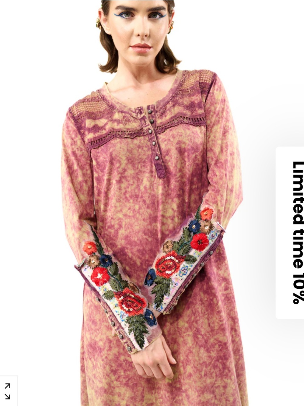 NWT Aratta Silent Journey Under the Moonlight tunic.